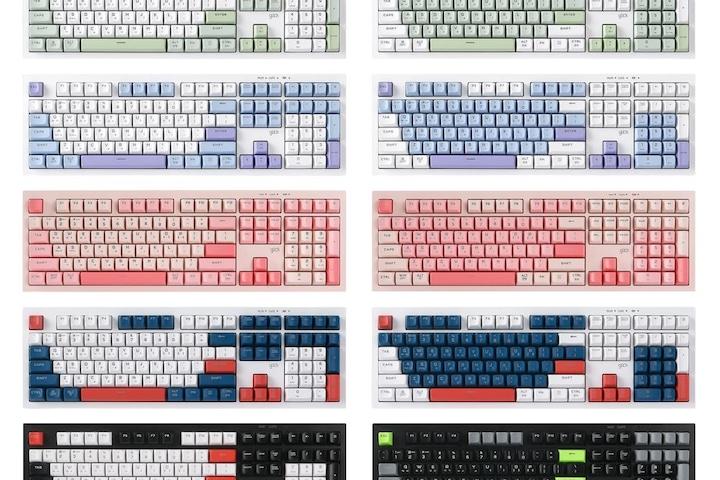오피스프로 WK50 사일런스 M RGB 무소음 방수 무선 블루투스 키보드 108