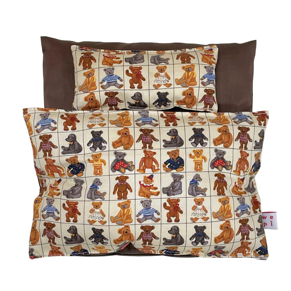 [ 위피베어 침구세트 - 테디베어 ] 인형옷 인형이불 침구세트 이불 인형침대