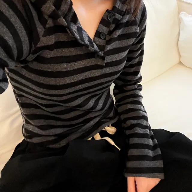 stripe hoodie / 스트라이프 후드티 / 2color