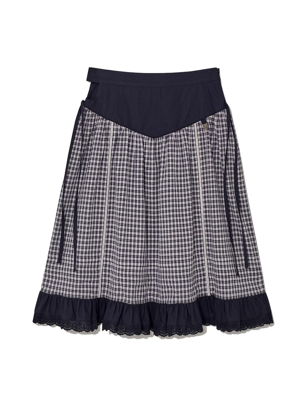 AMELIA TIERED RUFFLE SKIRT (COTTAGE BLUE)