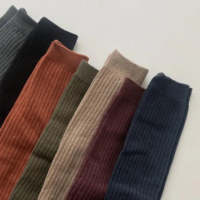 슬림 골지 니삭스 (*8color)