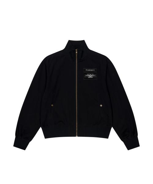 Washed Velcro Jacket (Black)