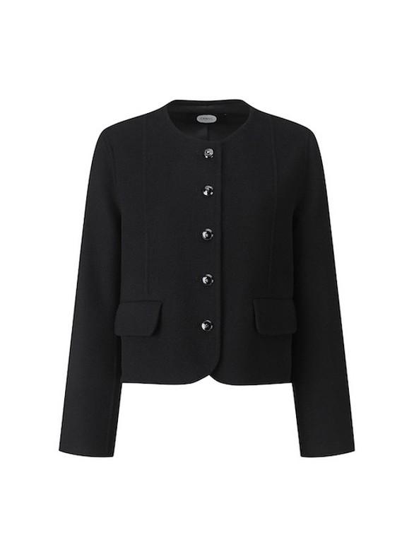 [듀엘] 핸드메이드 숏 코트 BK_L241PSH503