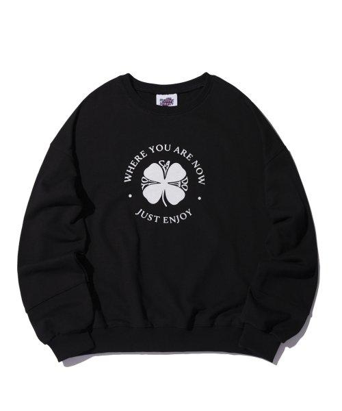 클로버 맨투맨 블랙