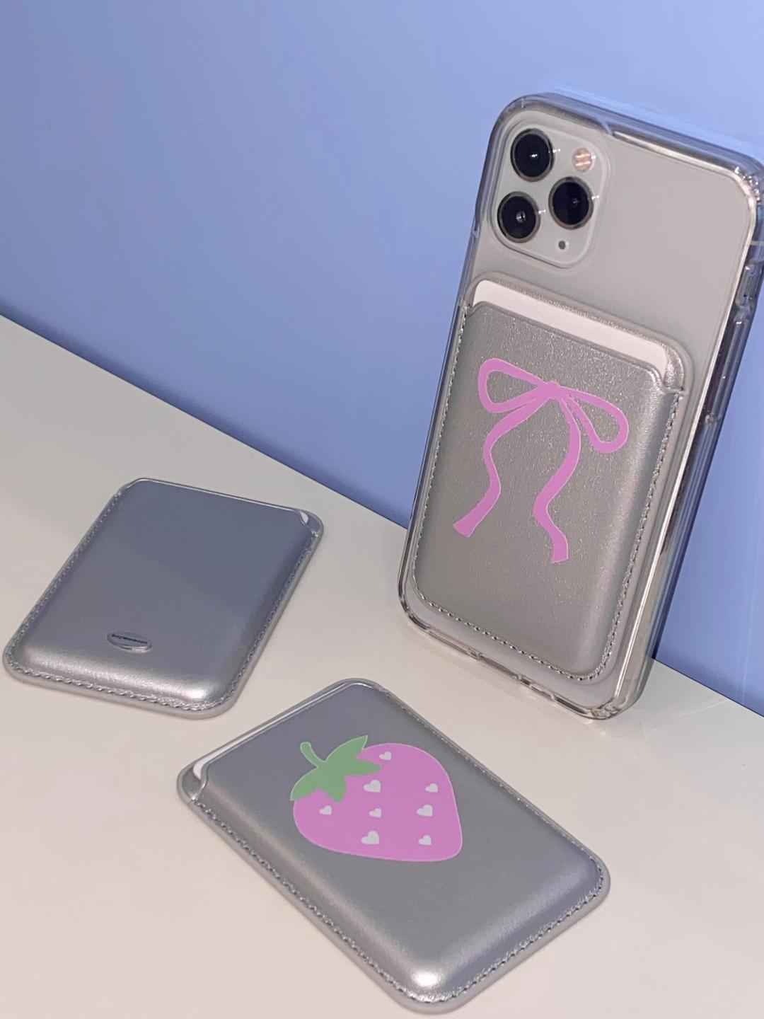 silver 맥세이프 카드 지갑(4 type)