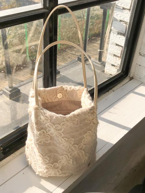 레이스 코타지백_스노우 플라워_아이보리