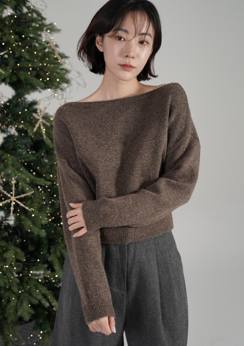 마가렛 보트넥 스웨터