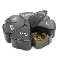 마켓에이 컬러 플라워 알약 케이스 블랙