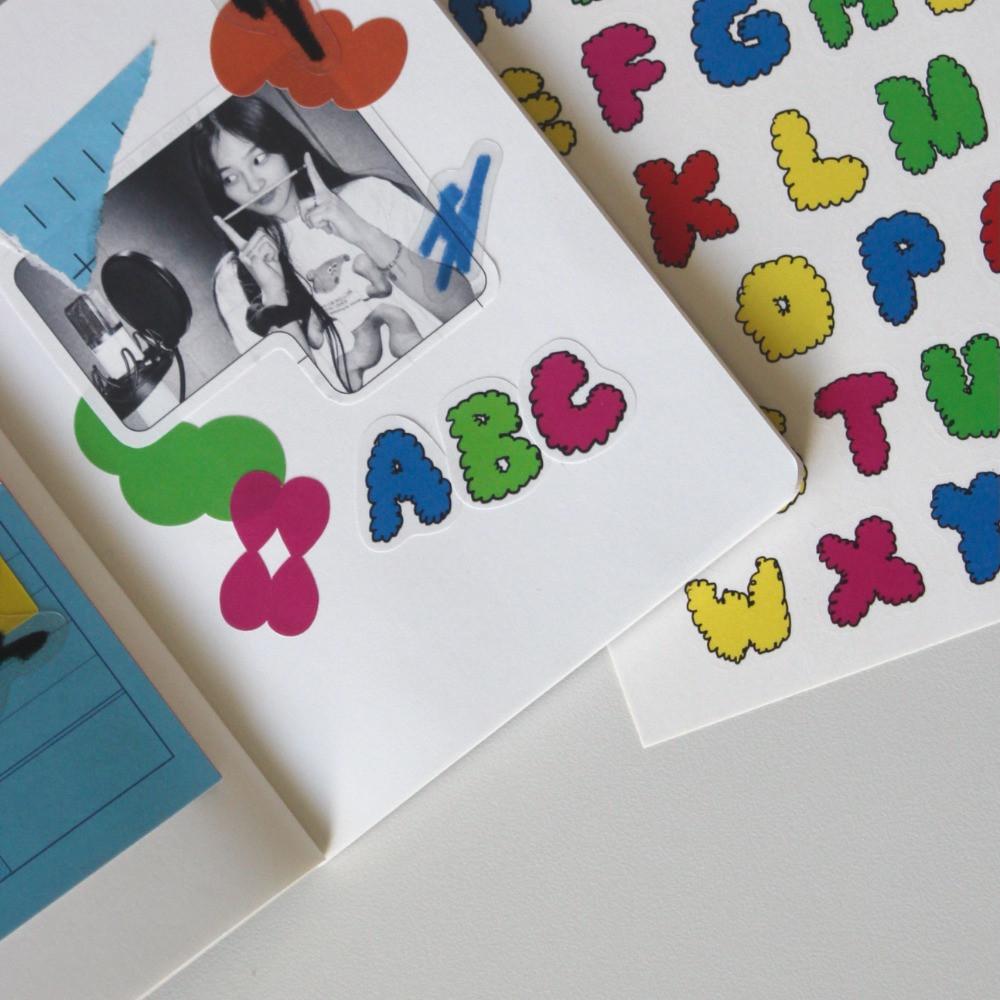 뽀글알파벳 스티커