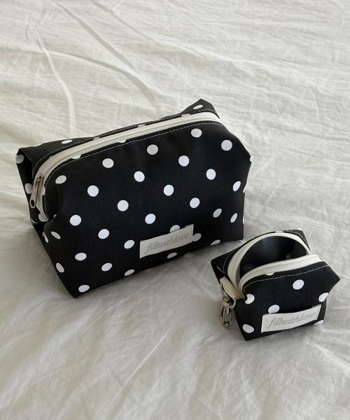 Bread pouch _Dot black 브레드 파우치 도트블랙