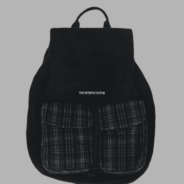 CHECK MIXED BACKPACK (BLACK)