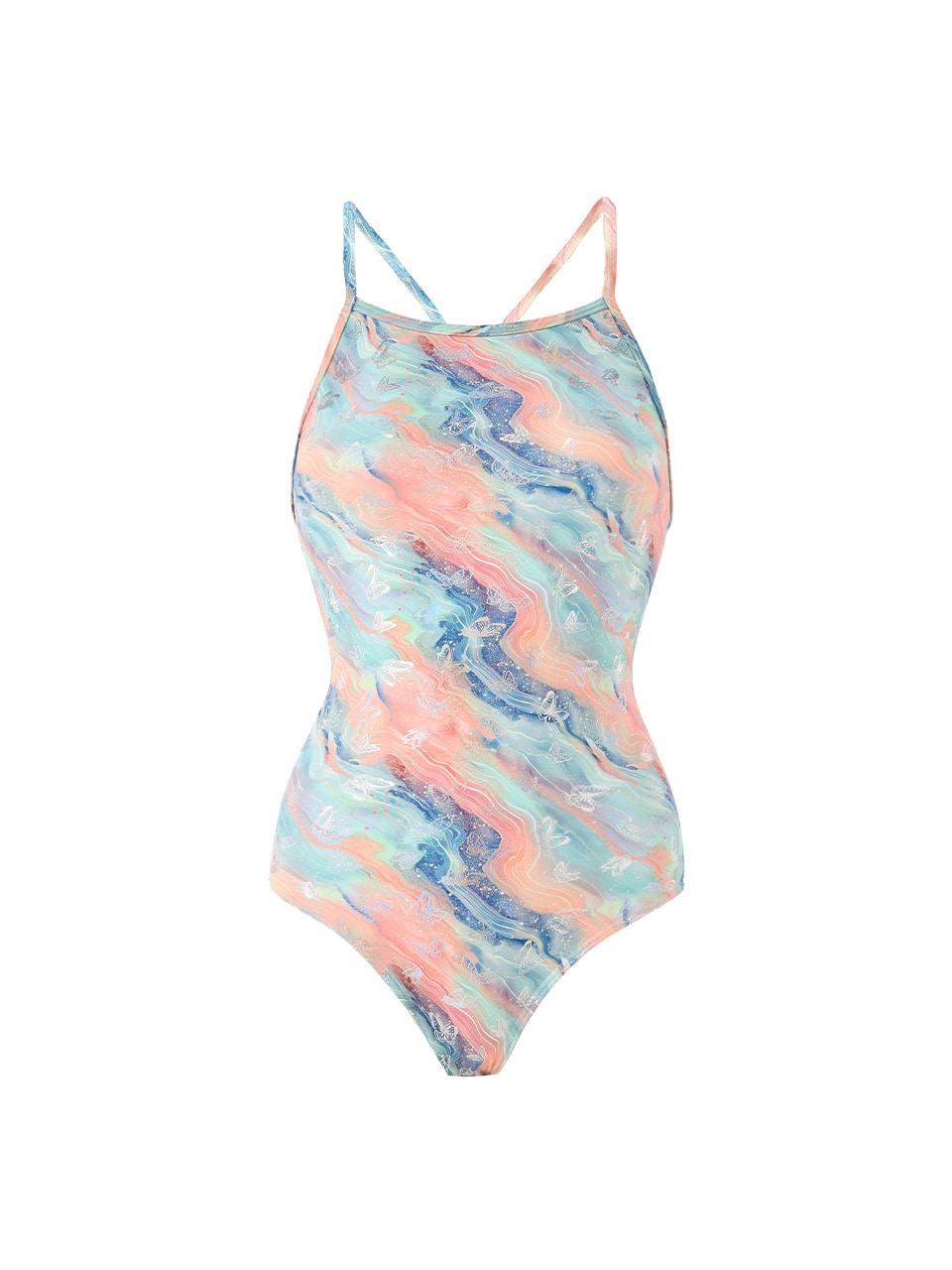 서포티브 홀로그램 버터플라이 스윔수트 샌드 오션