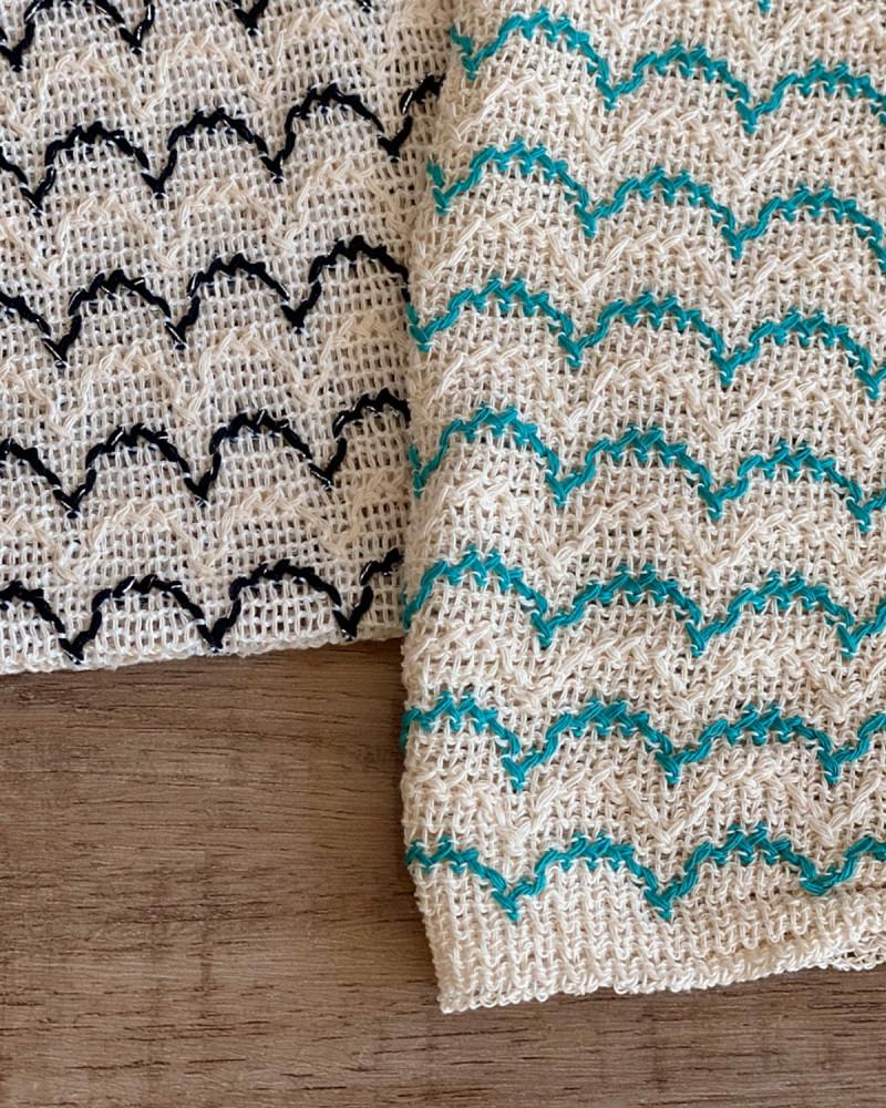 물결 면니트 봄 여름 원단 니트가디건 만들기