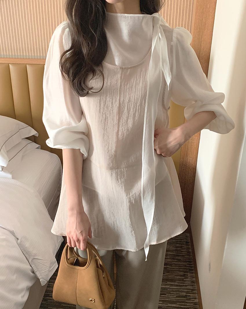 랜스 레이어드 나시 원피스 3color!