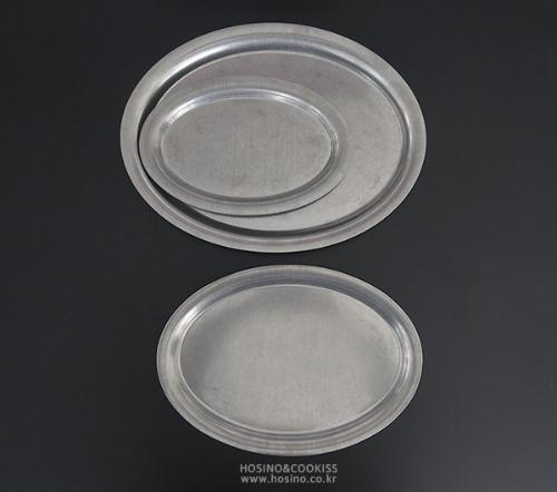 스테인리스 오발 빈티지 트레이 3size