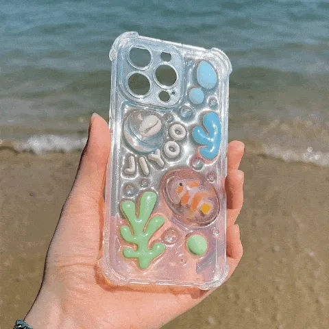 [handmade]*이니셜케이스*under the sea🐠레진 폰 케이스