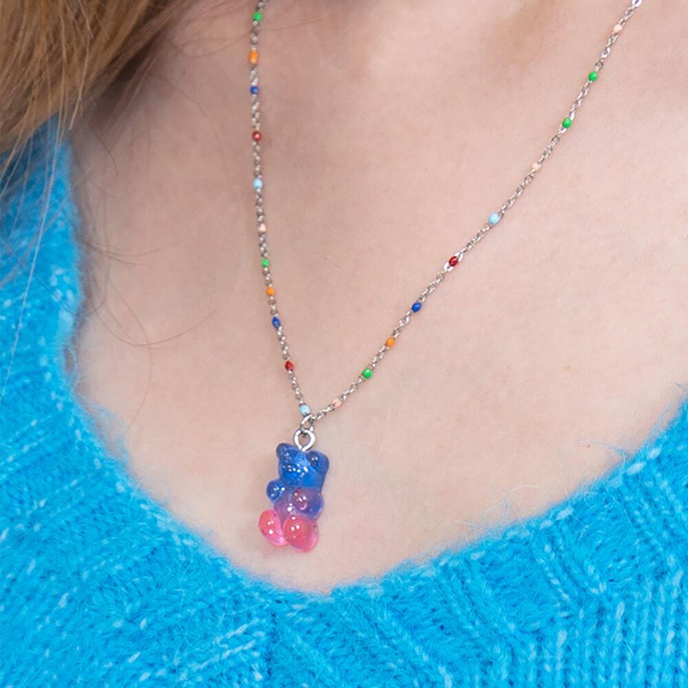 [써지컬스틸] DC022_CHIxSCLT Colorful bear necklace