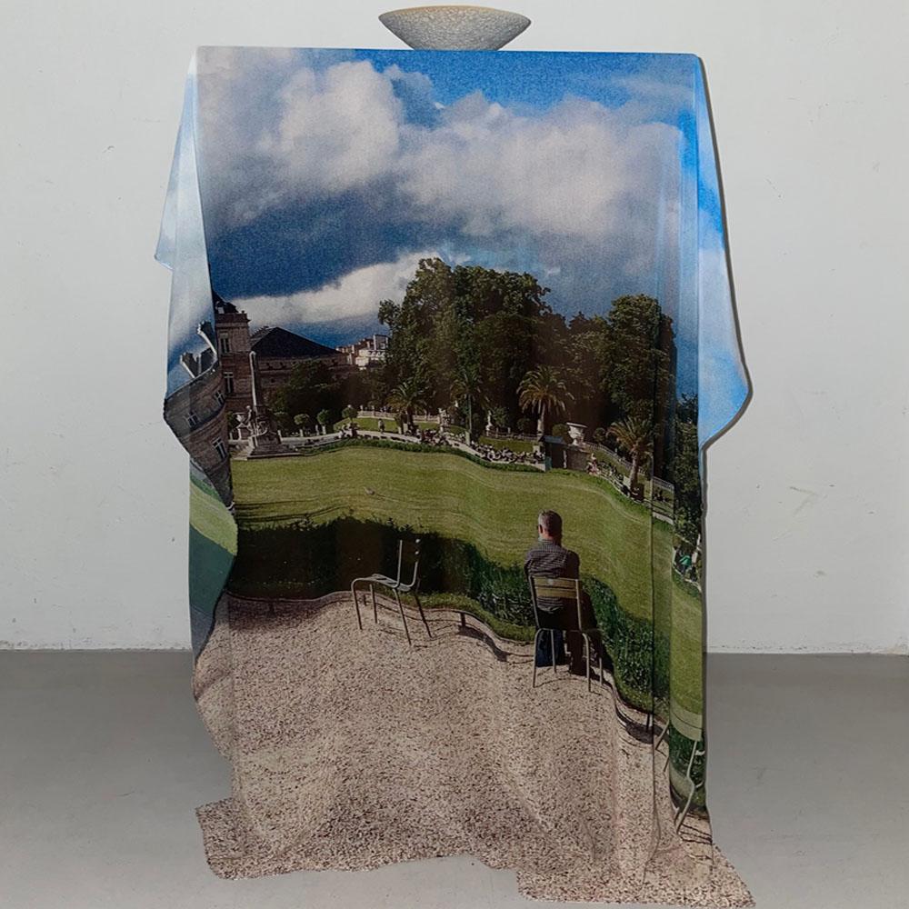 Chiffon poster - Le jardin du Luxembourg