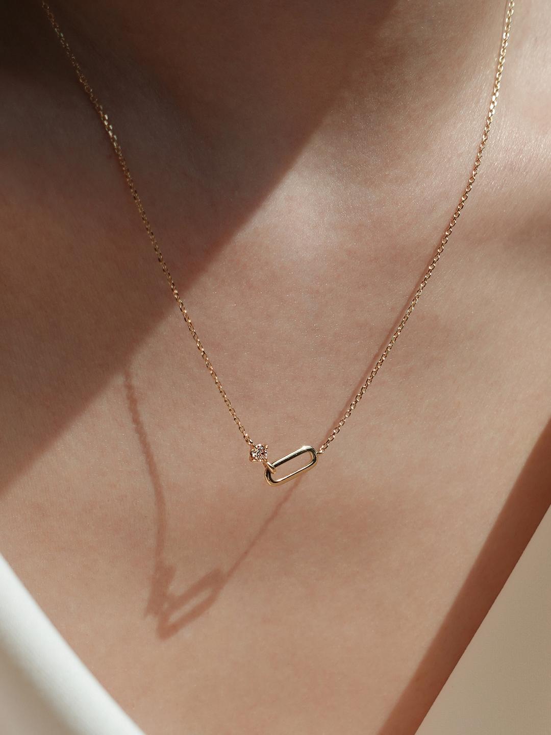 로렌 클립 다이아몬드 목걸이