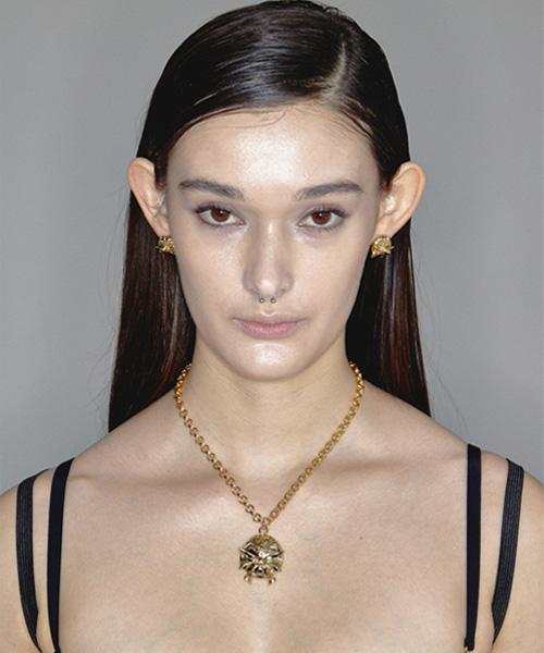 Angelic compact gold necklace