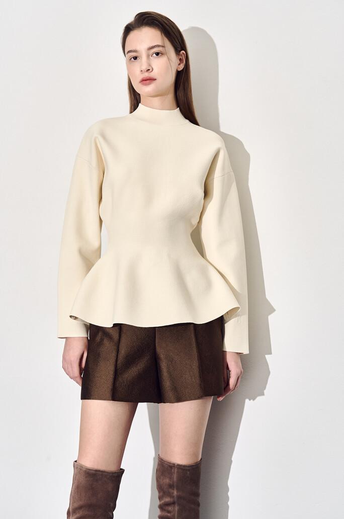 [TIME] 페플럼 니트 탑