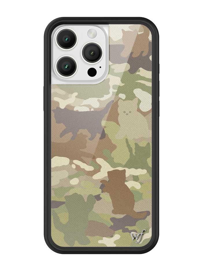Wildflower Cat Camo iPhone Case