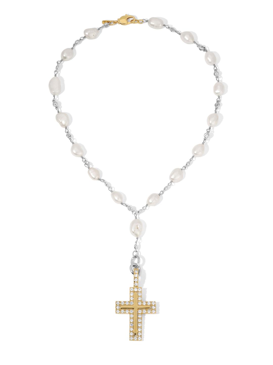 The Zela Pearl Rosary - Pearl / Rosary / One Size