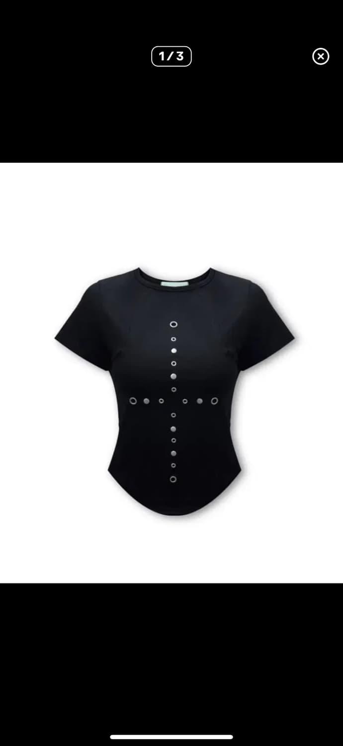 0104 패치 리벳 티셔츠 | 후루츠패밀리