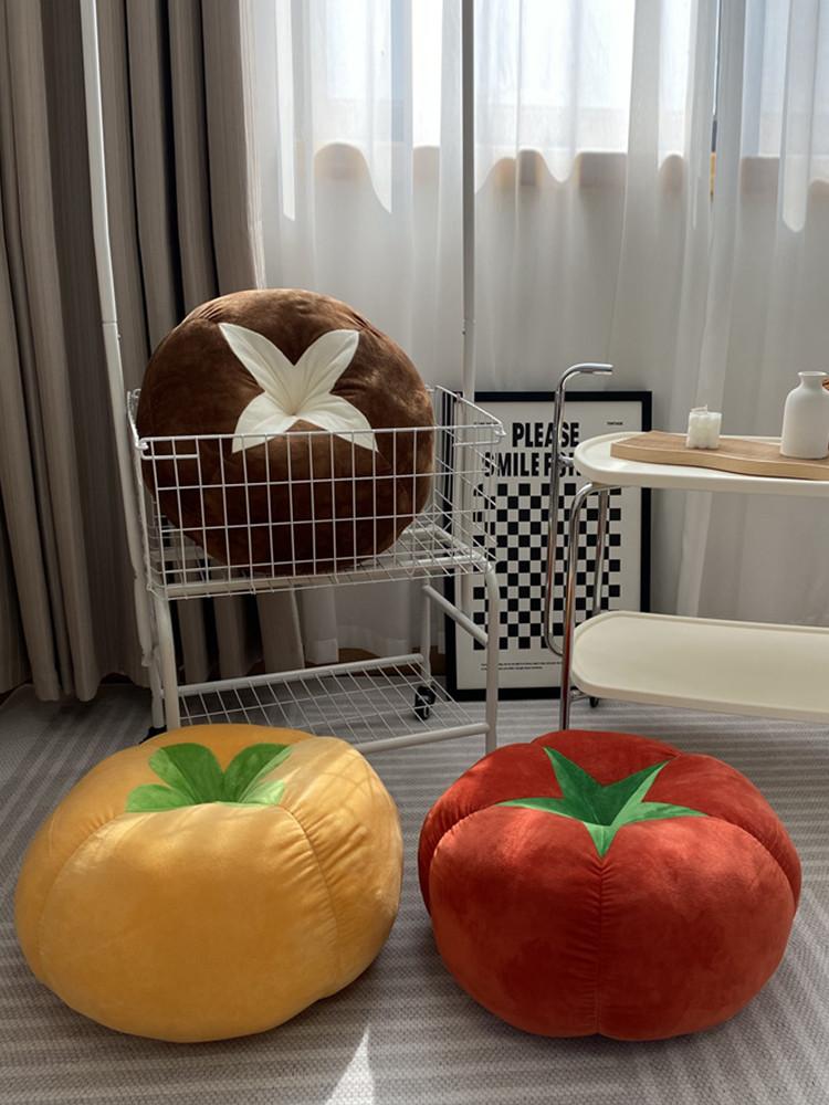 수심 Fresh Cushion(3 Type) 프레쉬 쿠션 토마토 버섯 감 소파 방석 소품