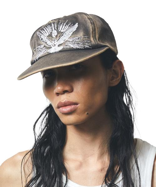 Dovey Dovey 5 Panel Cap (WASHED BROWN)