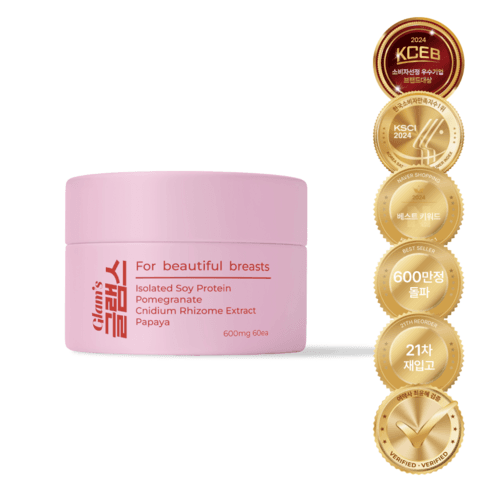 글램스 부스터 (MAX) 가슴 볼륨 탄력, 60정, 1개 - 영양제 | 쿠팡