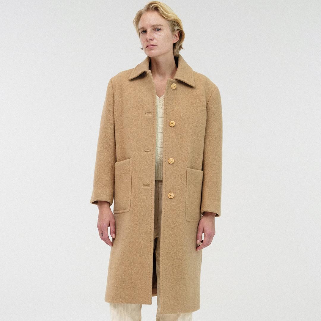 Rohmer long wool coat (Beige)