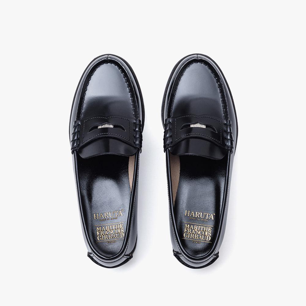 [HARUTA X MFG] 여성 소가죽 페니로퍼 MR304 BLACK