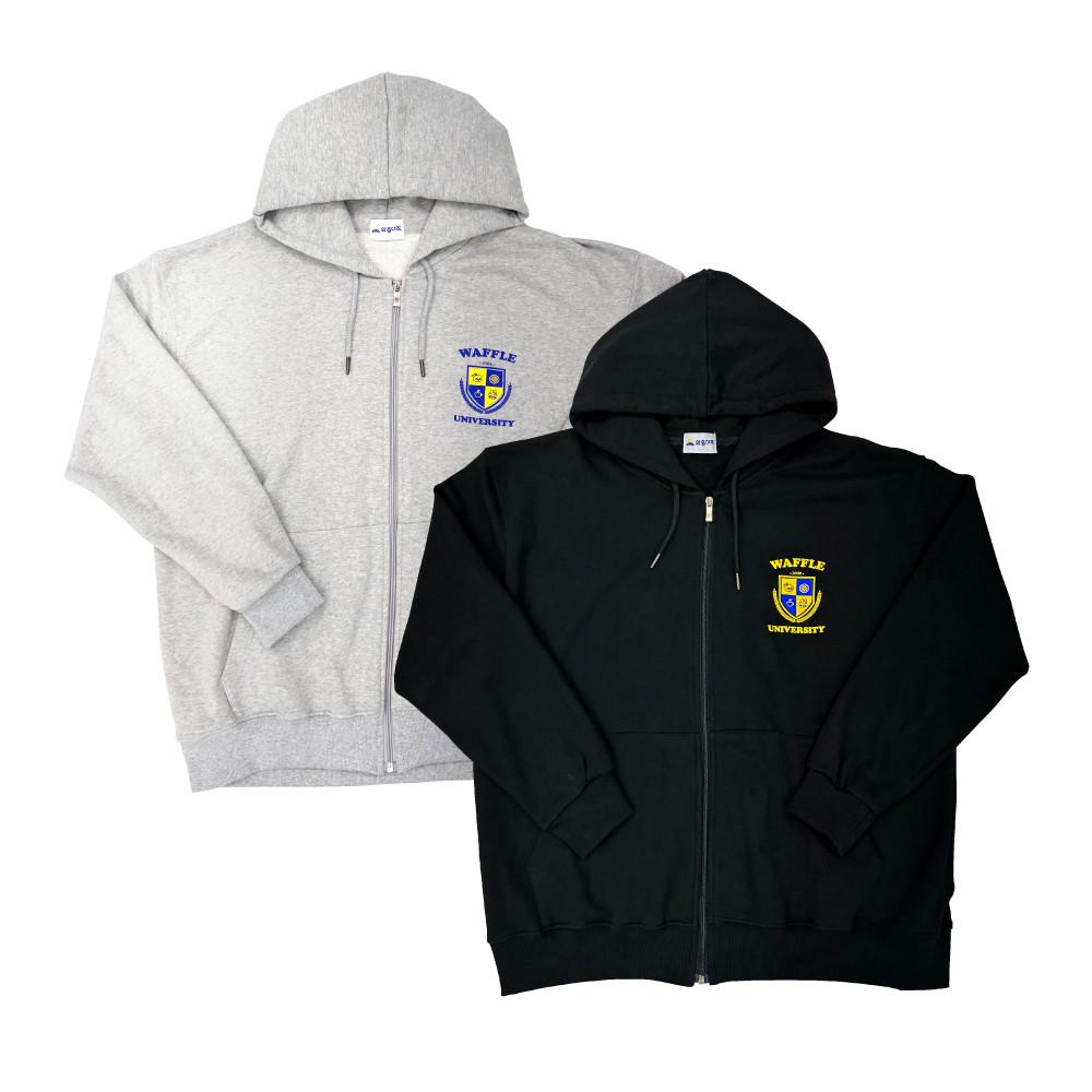 와플대학 로고 후드집업 남녀공용 WU Logo Hood Zip-up