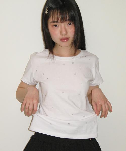 TWINKLE STAR SHORT SLEEVE T SHIRT WHITE