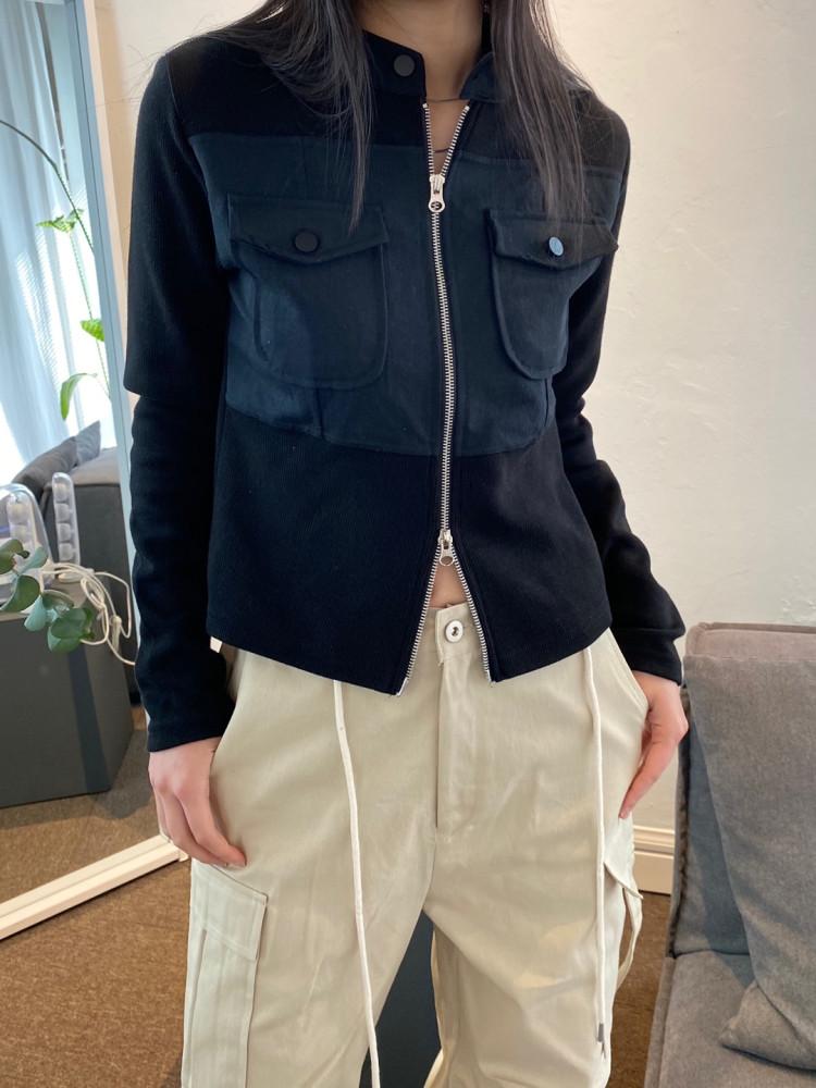 button pocket golgi zip-up