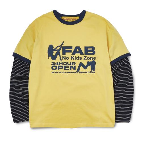 Adult Ringer Stripe Longsleeves (YELLOW)