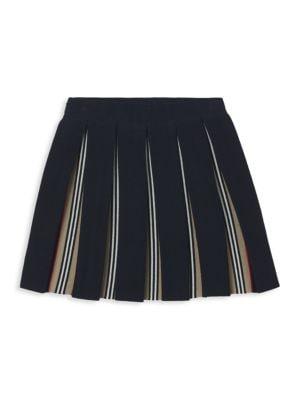 Burberry Little Girl's & Girl's Amelia Pleated Wool Blend Skirt on SALE | Saks OFF 5TH