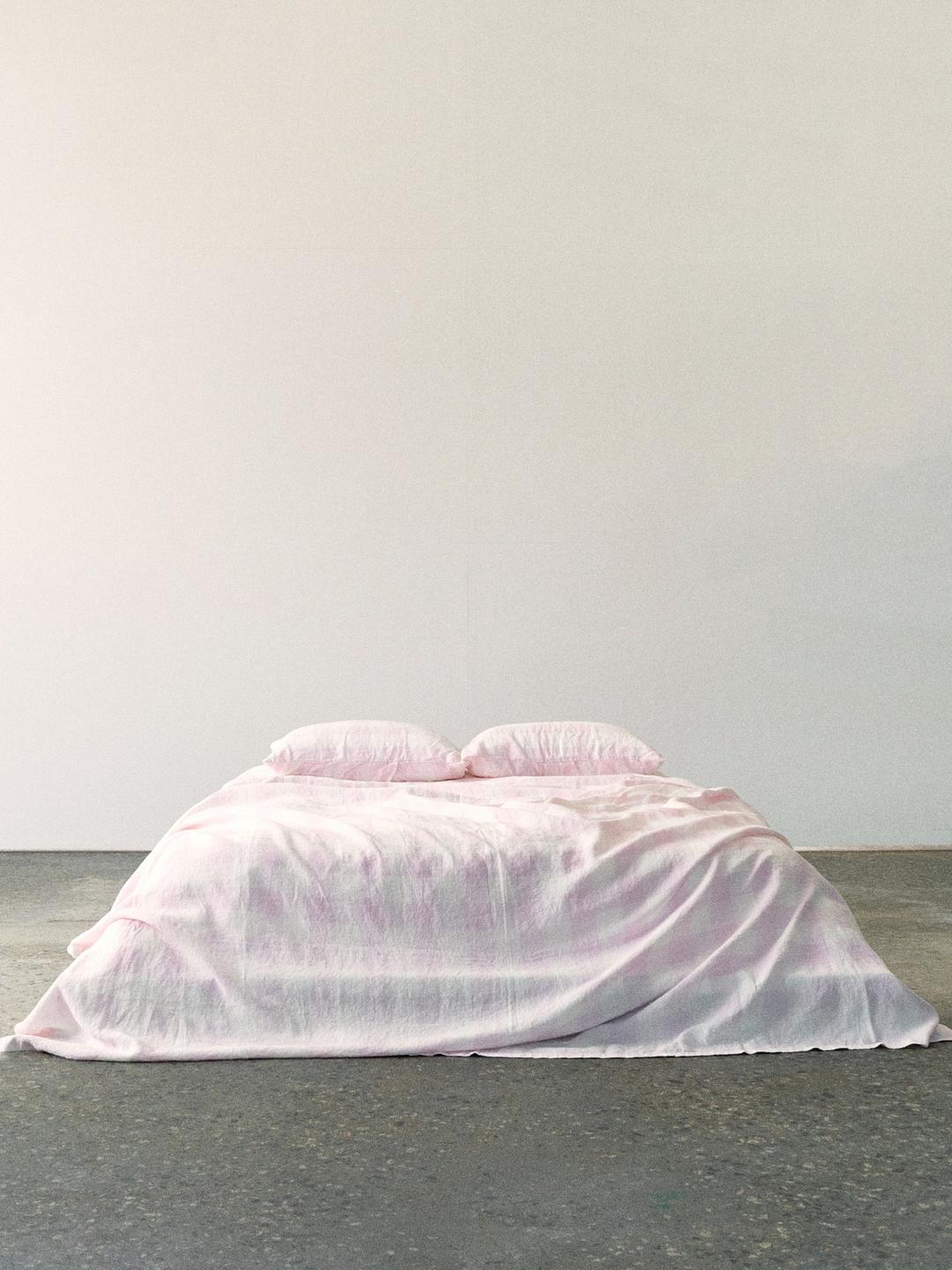 French linen in Pink Salt