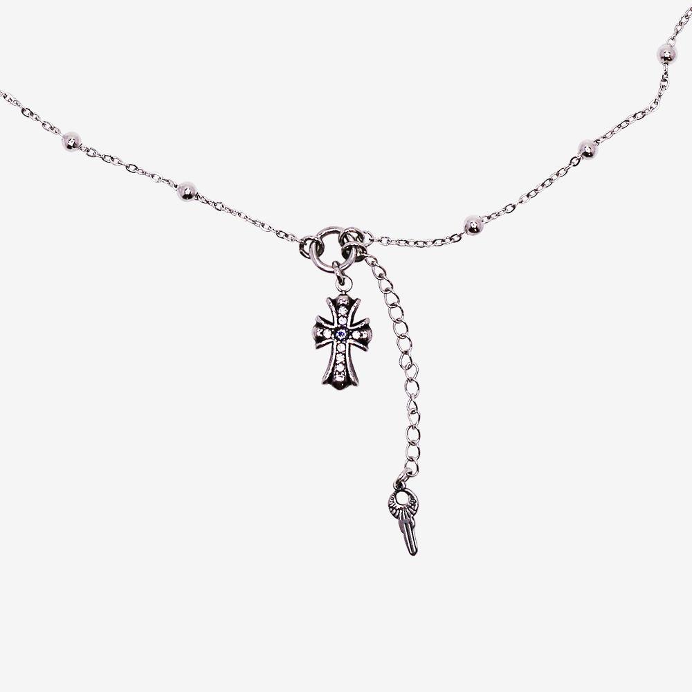 십자가 열쇠 체인 목걸이