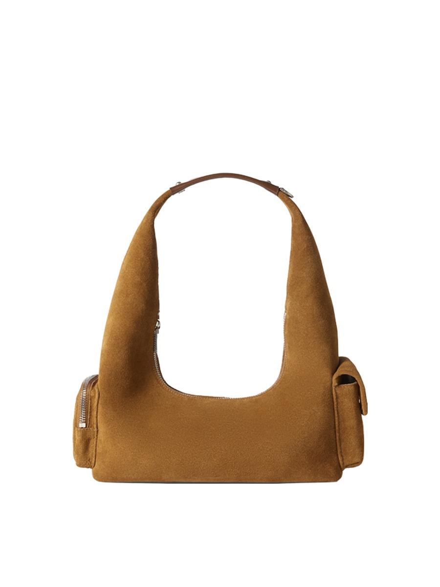 [11/22 예약배송] Pocket Hobo Bag Small (Caramel Suede)