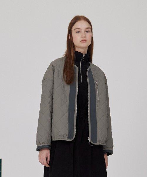 J백프린트신슐레이트퀼팅점퍼(ON) JXJP72AA