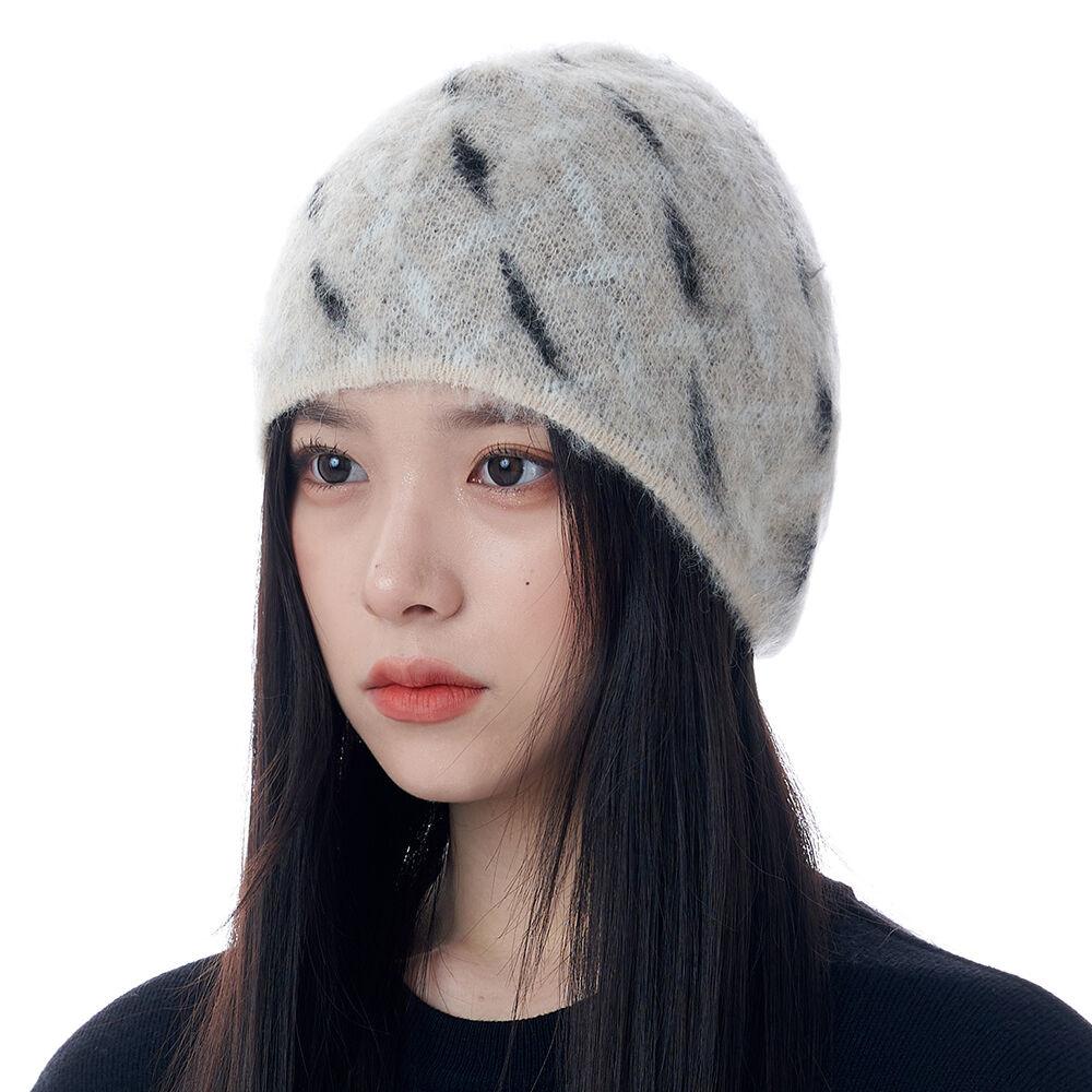 오버핏 모헤어 비니 (베이지)