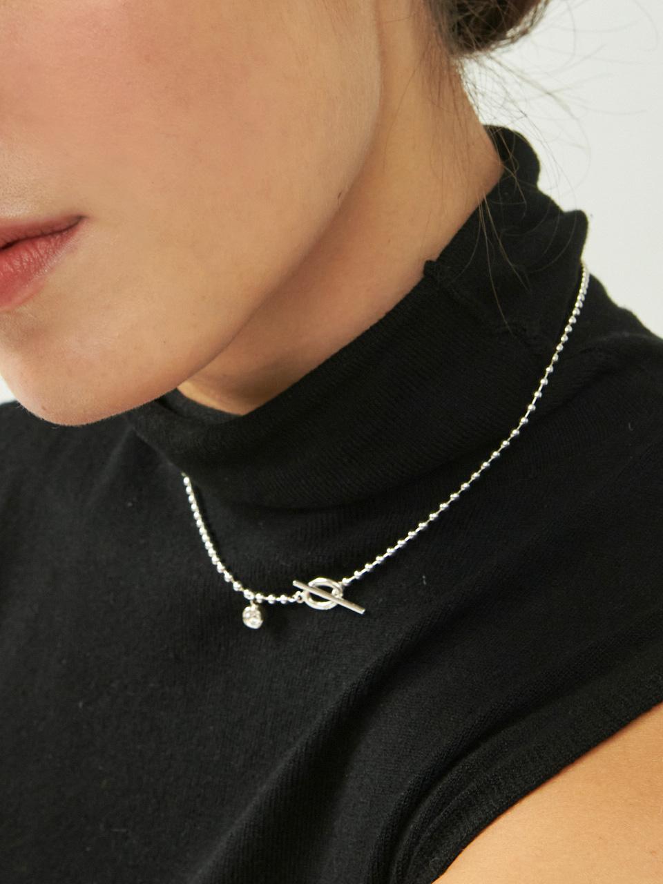 유니제이[Silver925]22F/W 스틸라 티오바 실버목걸이 In392