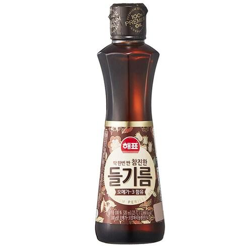 해표 참진한 들기름, 320ml, 1개 - 들기름 | 쿠팡