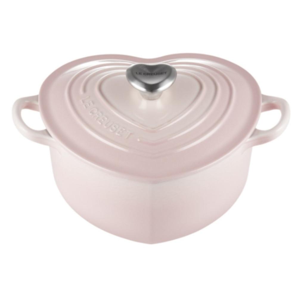 르쿠르제 하트로스터 주철냄비 쉘 핑크