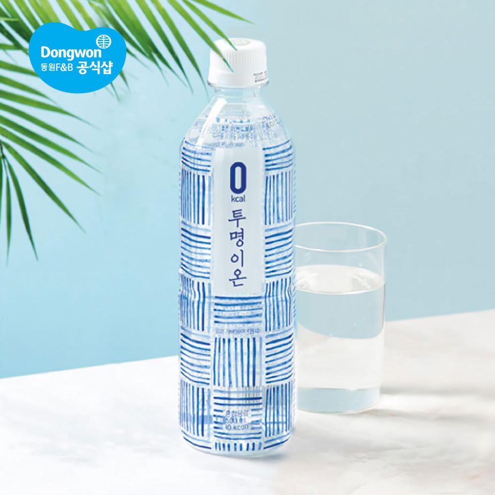 동원 투명이온 제로 칼로리 500ml 24병 스포츠 이온음료