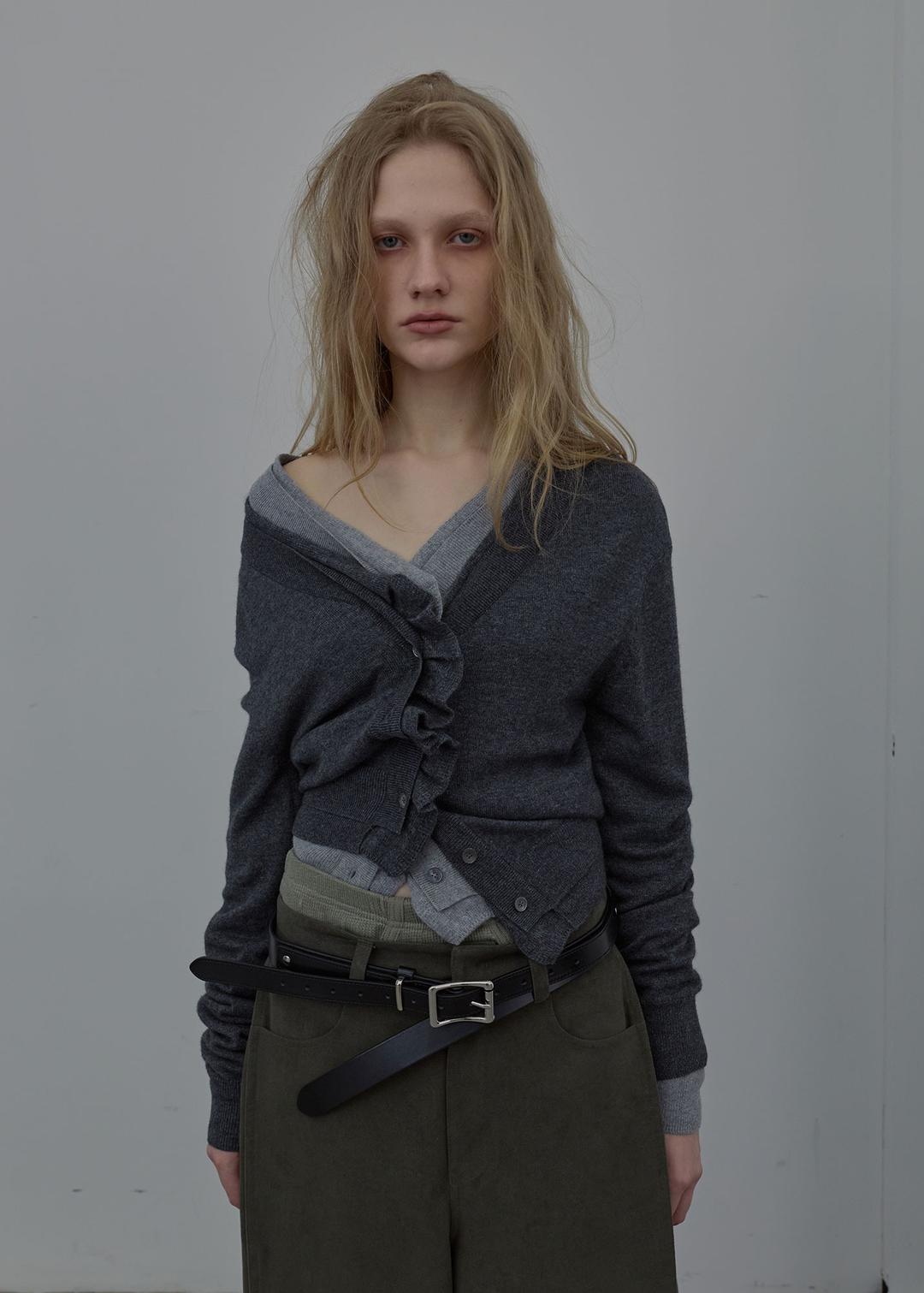 DOUBLE STRAP LEATHER BELT (BLACK)