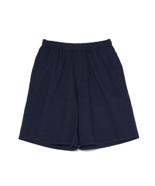 Wide Sweat Shorts (Navy)