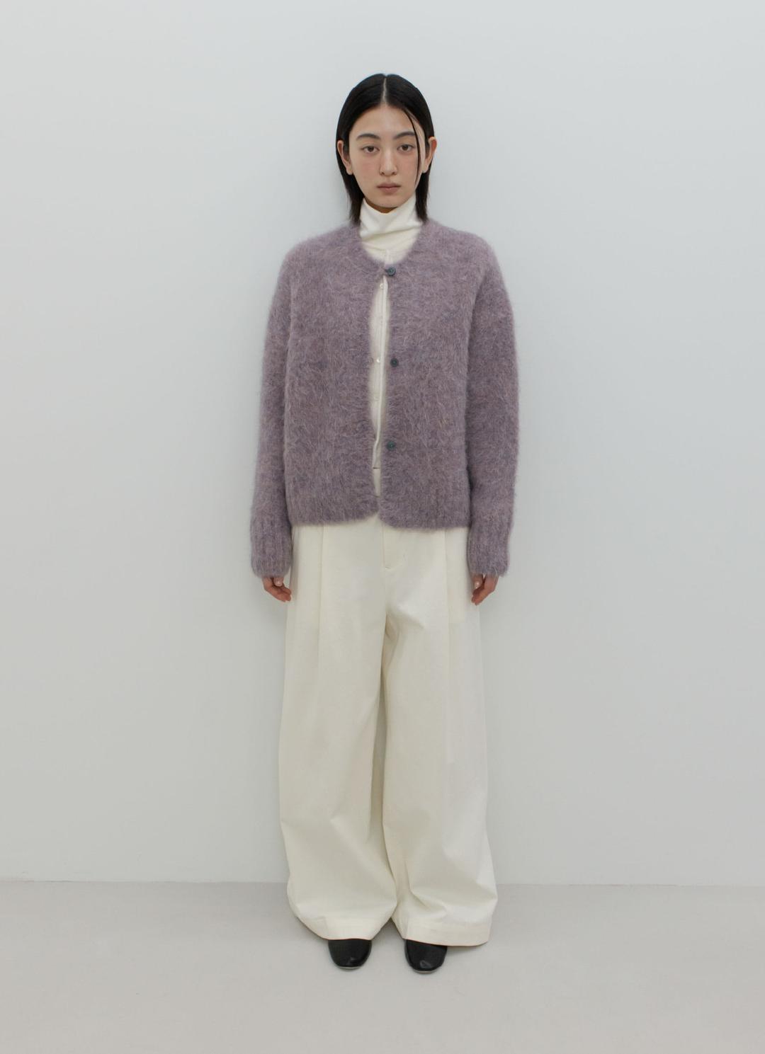 [11/28 예약배송] 25FW SURI ALPACA CARDIGAN / PURPLE